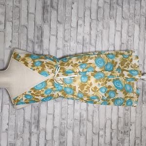 Vintage Gilligan And O'Malley Luxe Floral Sheer Slip Mini Dress